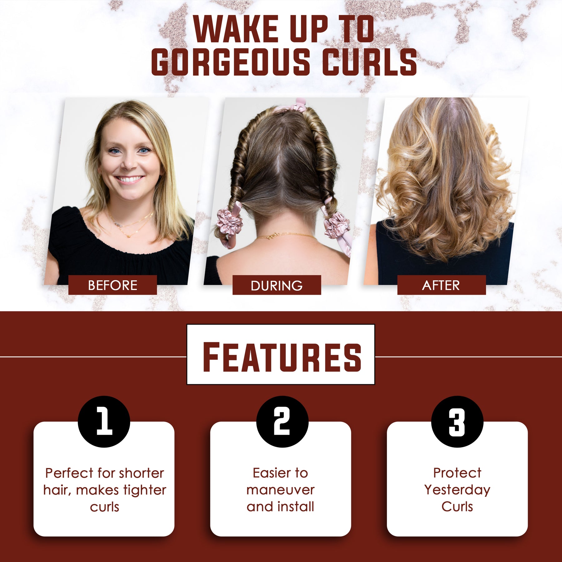 Salesy heatless curls top
