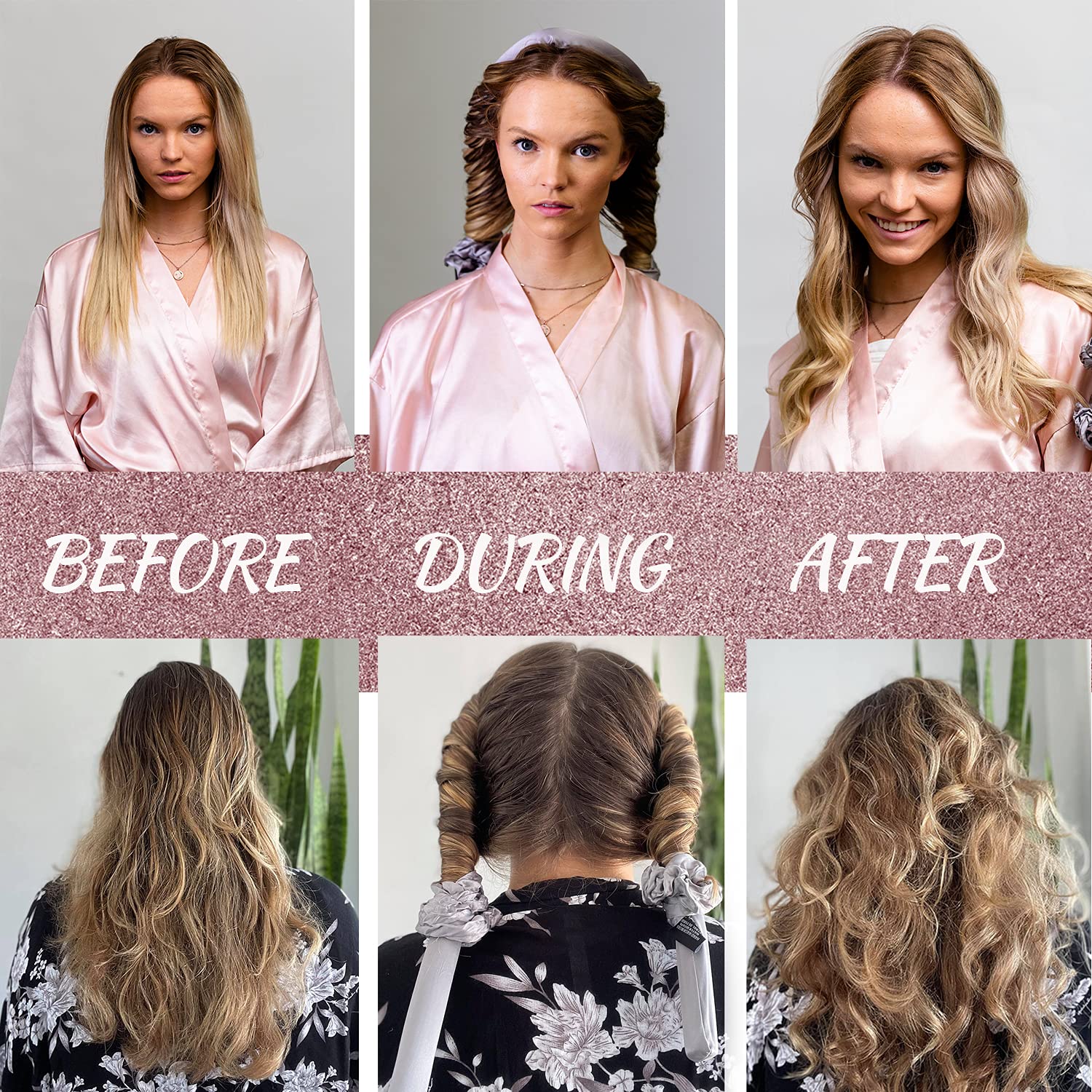 Klara Faire Heatless Hair Curler-6 PCs Silk Hair Curlers W/ Heatless C –  klarafairebeauty